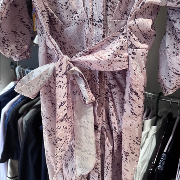 Pink Snake Patterned Button-Up Dress - Picture 6 of 9